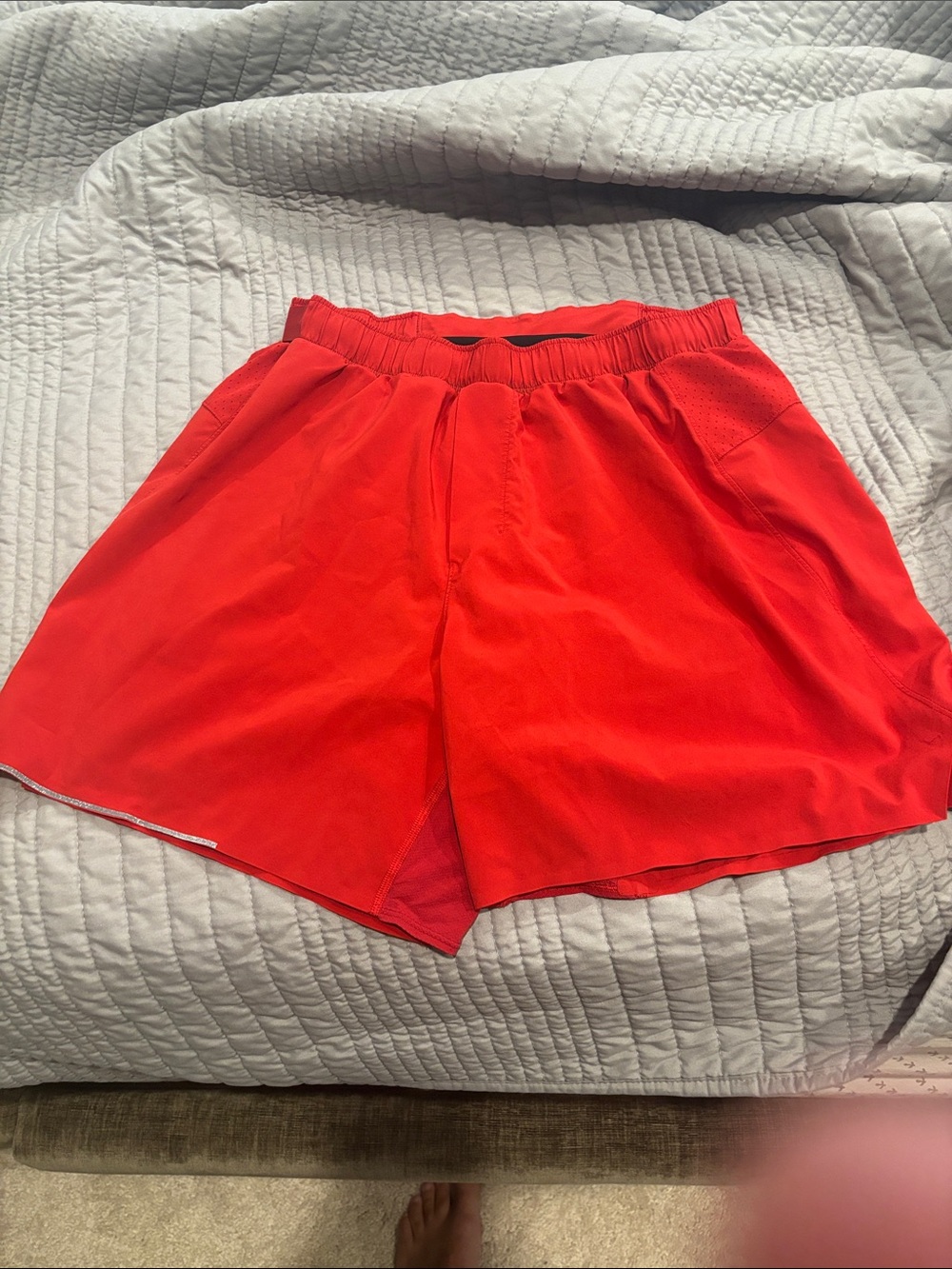 lululemon athletica Men’s Bright Red Running Shorts